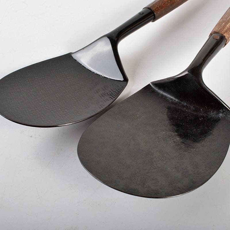 茶道具　金工師　木村清五郎　宗禅　桑柄　炉用　灰匙　共箱　2点　C　6172