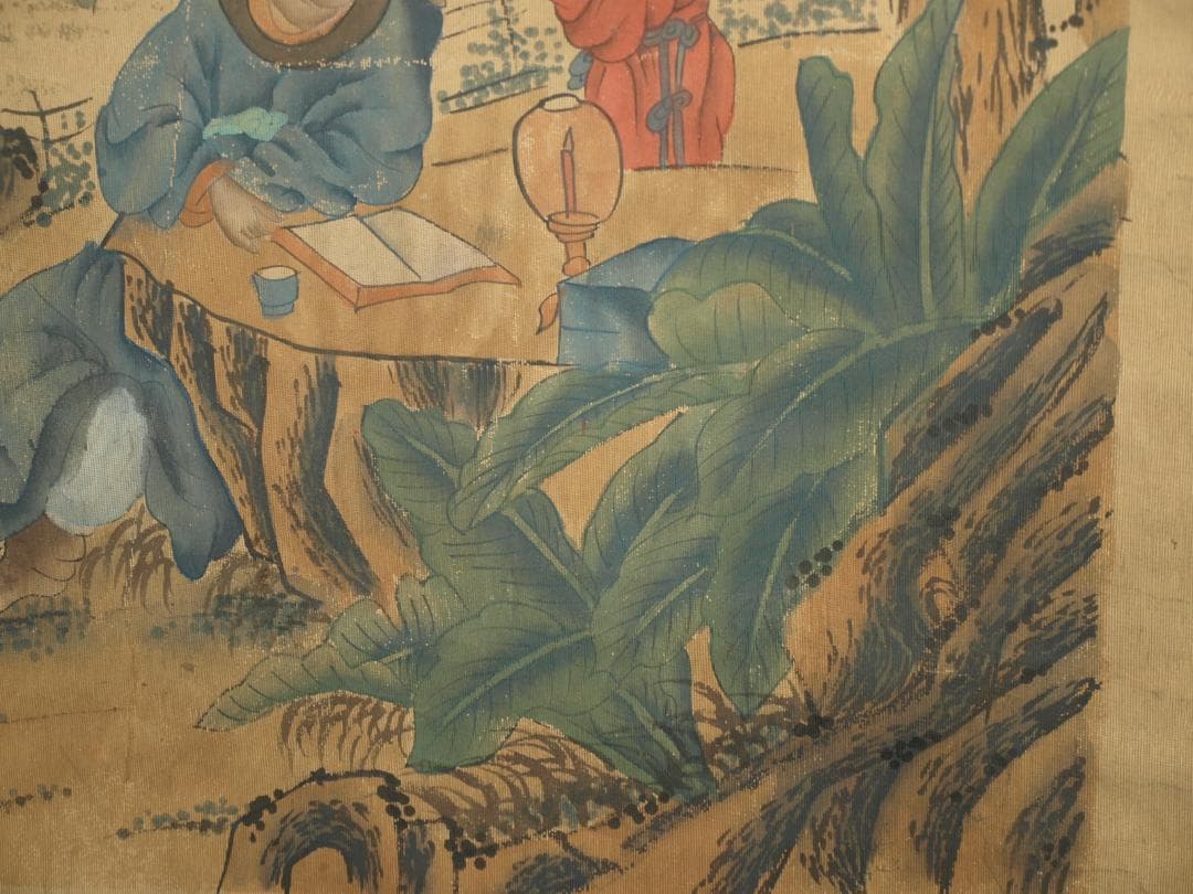 中国古美術 明時代の人物図　肉筆絵　激安骨董品 BD286A13-2