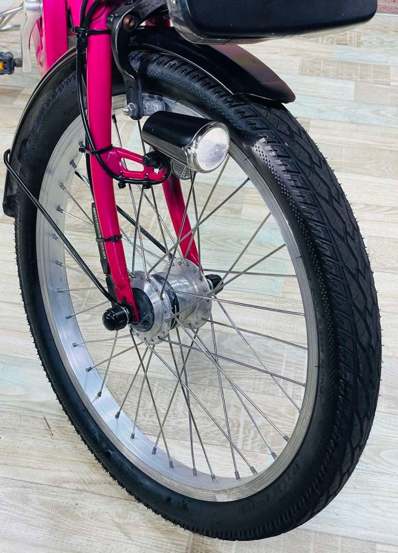 K1981 電動自転車パナソニック子供乗せ 20インチ 8.9Ah ピンク