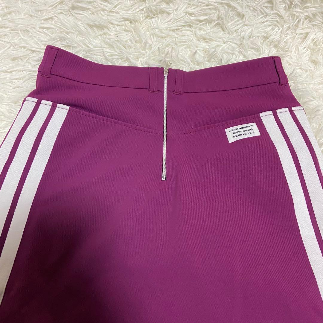 美品　DECEMBERMAY ゴルフ　Vライン　ポンチスカート　パープル