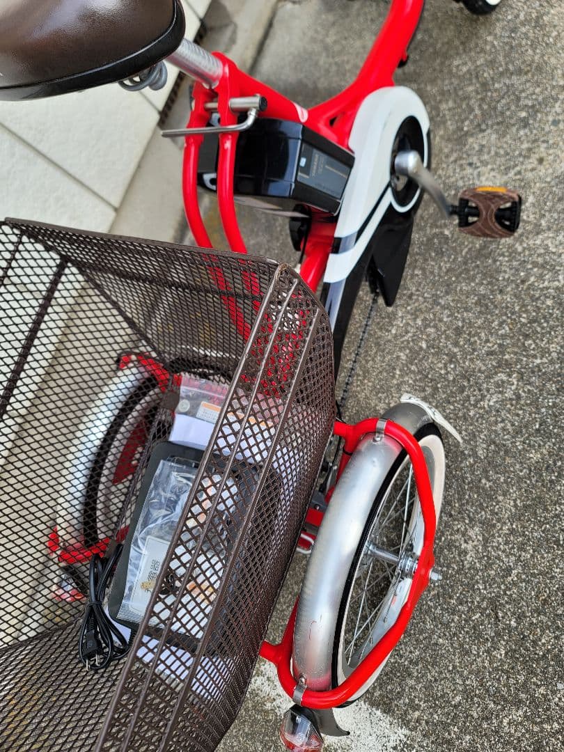 YAMAHA Pas 赤い三輪電動アシスト自転車