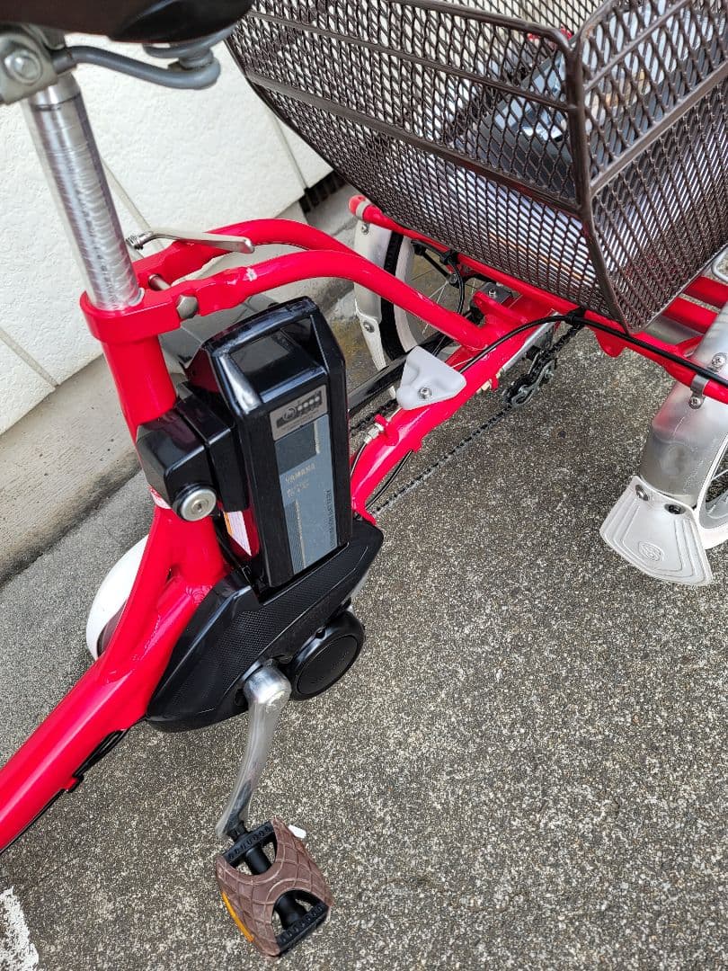 YAMAHA Pas 赤い三輪電動アシスト自転車