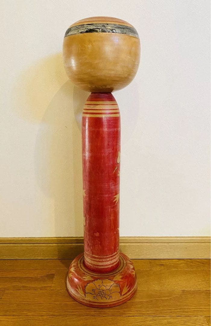 中古　こけし　日本　人形　木製　特大　本多伸夫　55cm コレクション　伝統