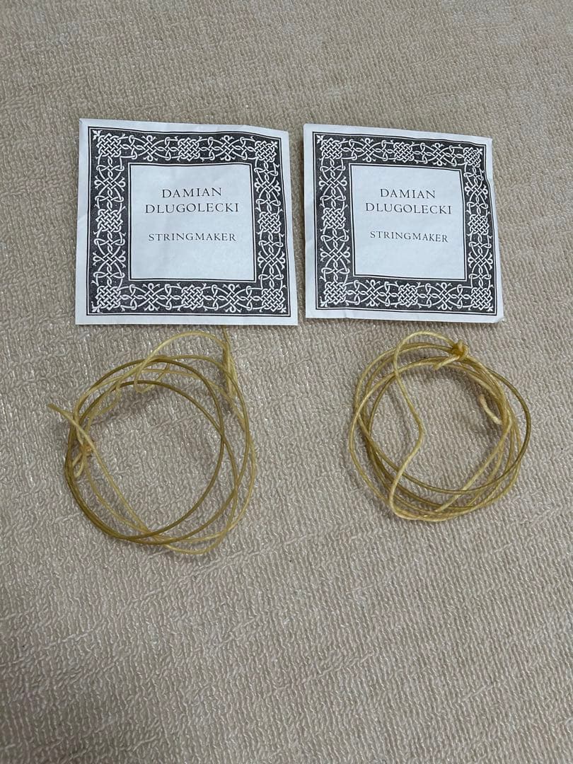 DAMIAN製 コントラバス用ガット弦（G弦、D弦のみ）