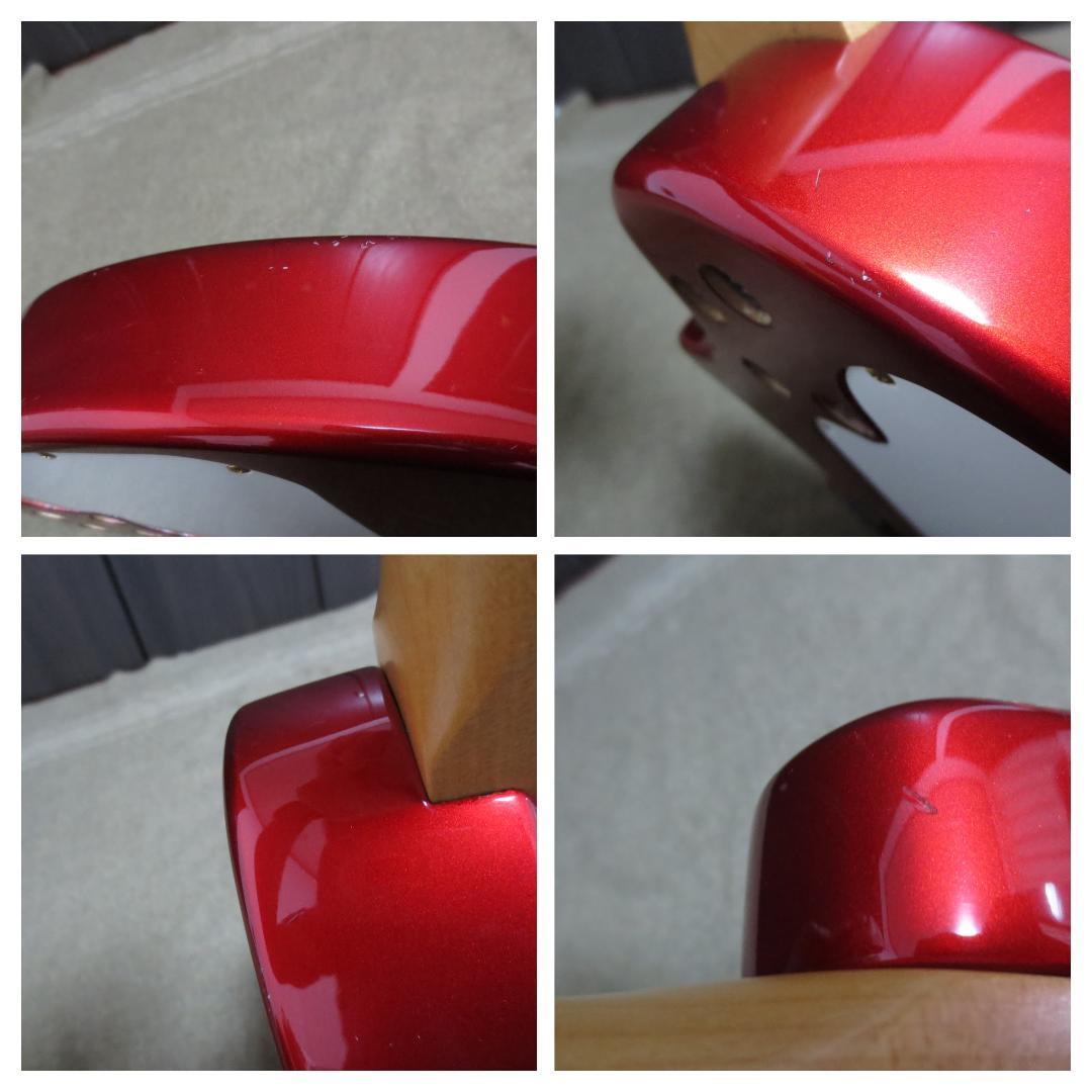 【整備済】フェルナンデス ZO-3ギター レッド×ゴールドパーツ