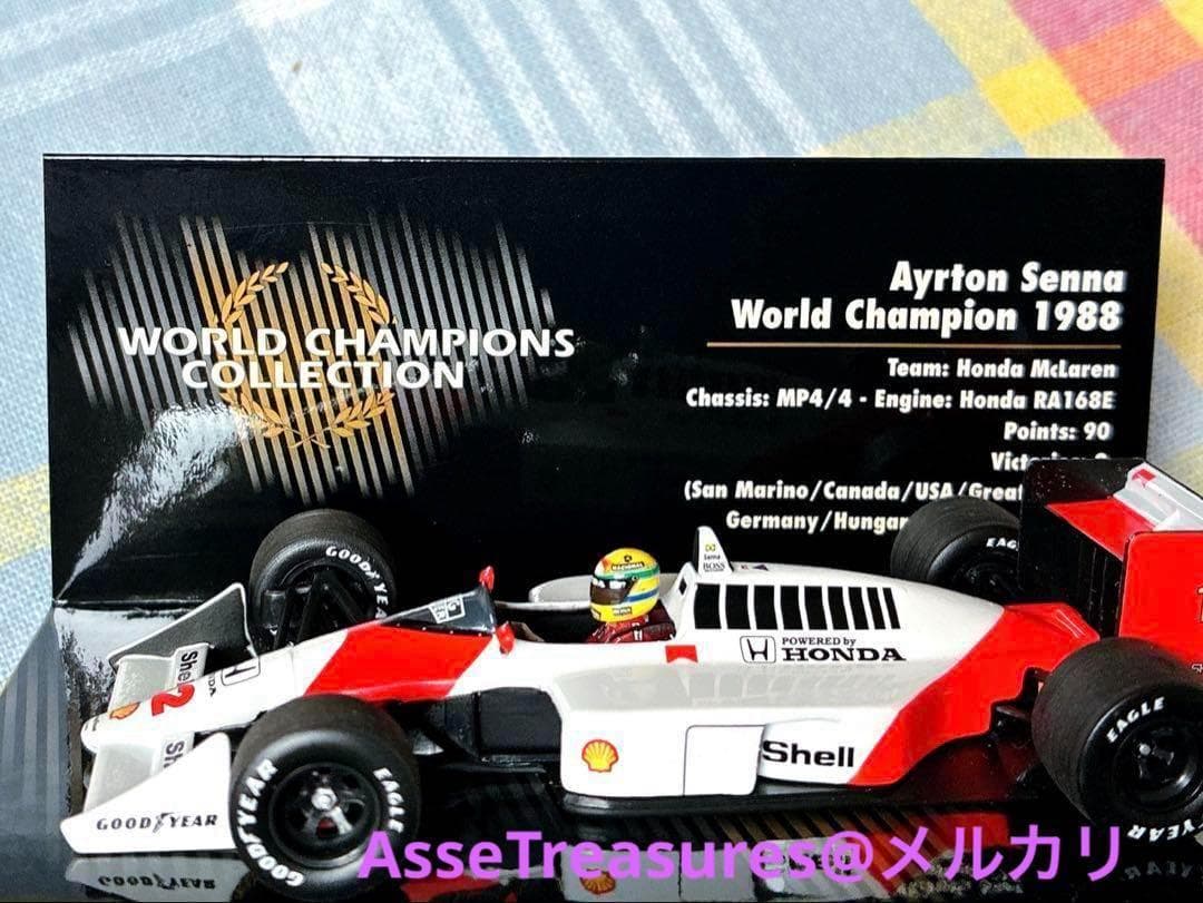 ミニチャンプス WC 1/43 マクラーレン・ホンダ MP4/4 A. セナ
