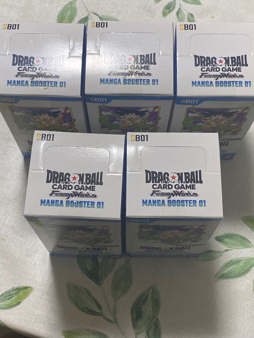 ドラゴンボールカード MANGA BOOSTER 01 テープ付き 5BOX