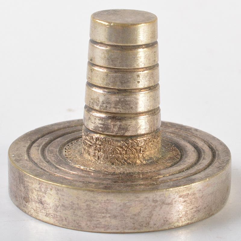 茶道具　古銅　独楽　茶釜　蓋置　時代箱　V　R6583