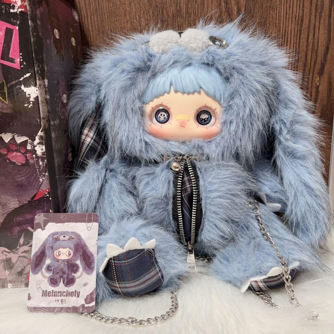 Maymei メイメイ新作　反逆シリーズ　水色　うさぎ　青　ぬいぐるみ　リュック