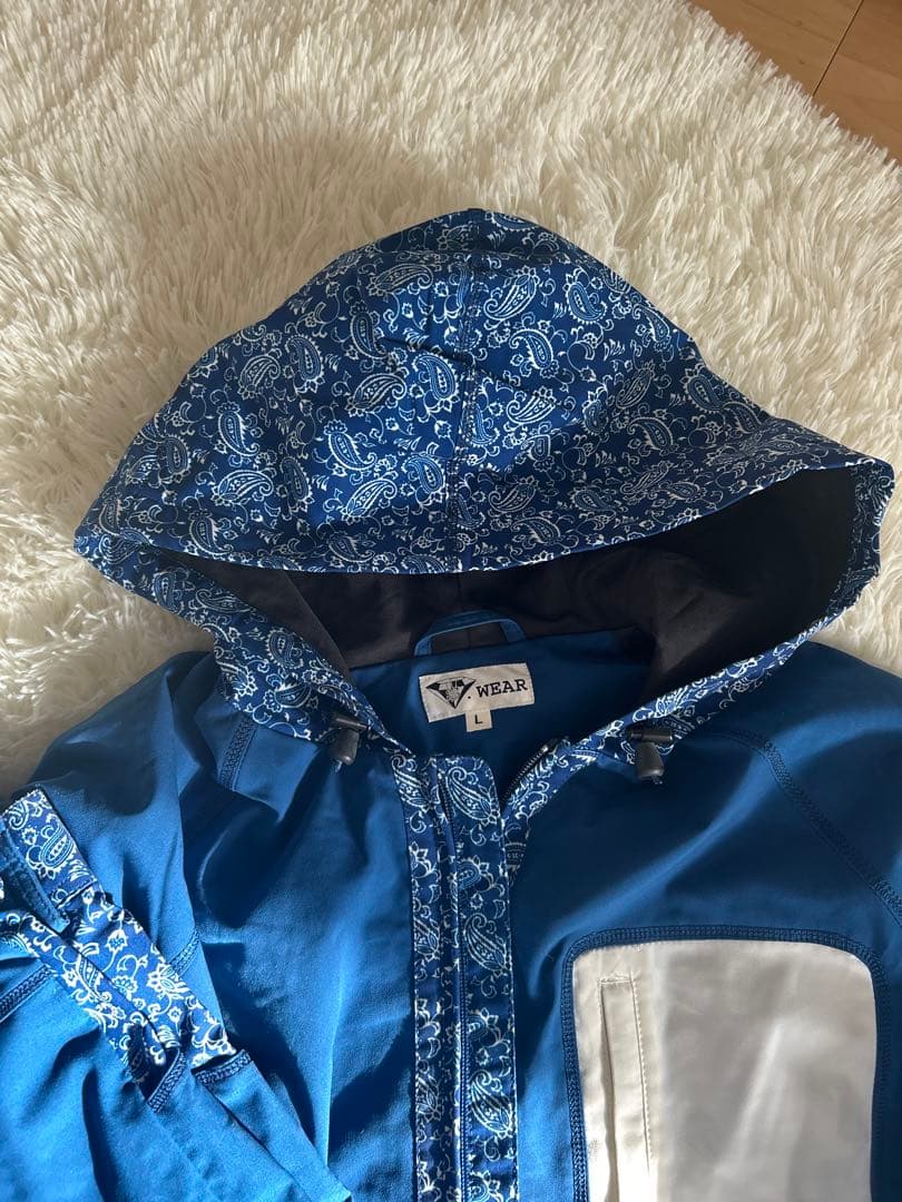 超極品！S-WEAR ウェア　L上下セット　スノーボード　男女兼用　ペイズリー