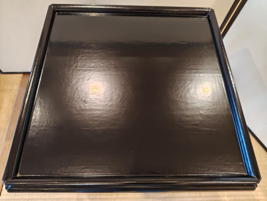 送料込【逢絢亭】茶道具 棚物 高麗卓 京塗 一閑塗 木製 佐々木宗章 共箱入り