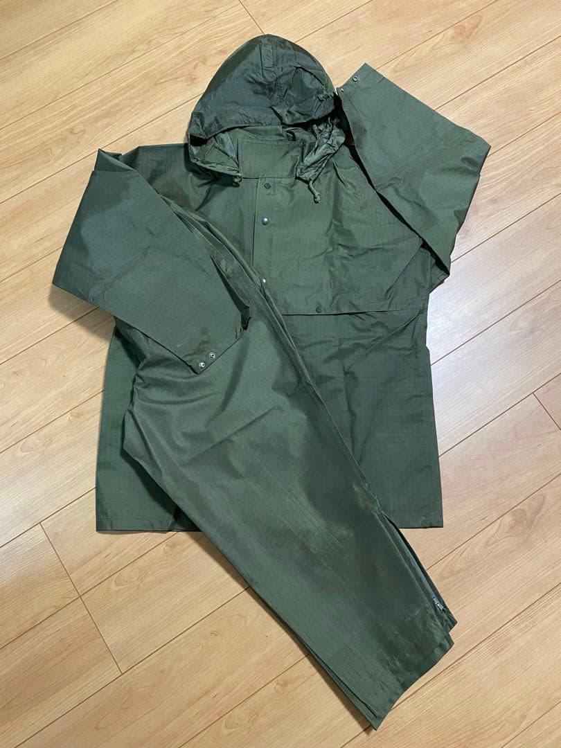陸自　旧式　雨衣　ＯＤ　完全レア商品