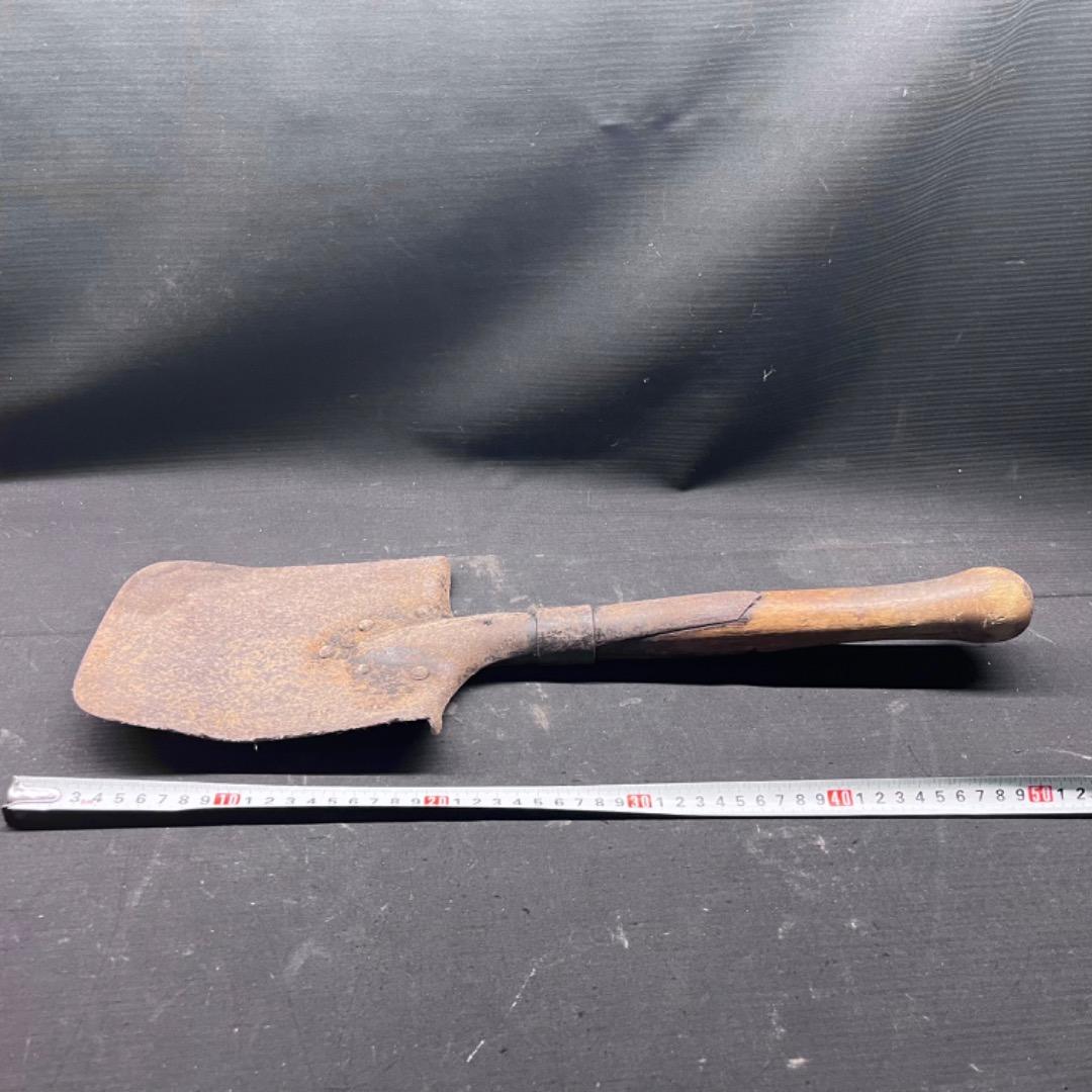 ▽Fc右1012 希少 ドイツ軍 実物 ストレートスコップ