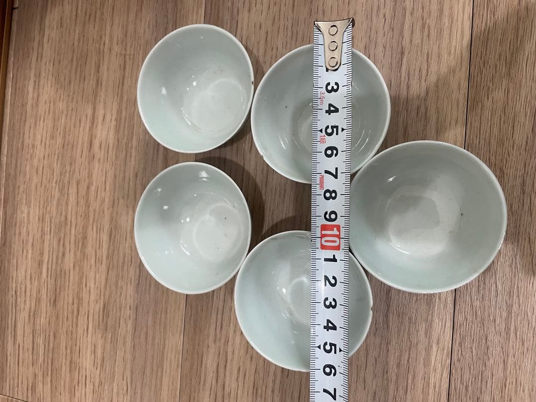 大明　生化年製　湯呑み　染付　中国　骨董　古美術　アンティーク　コレクション