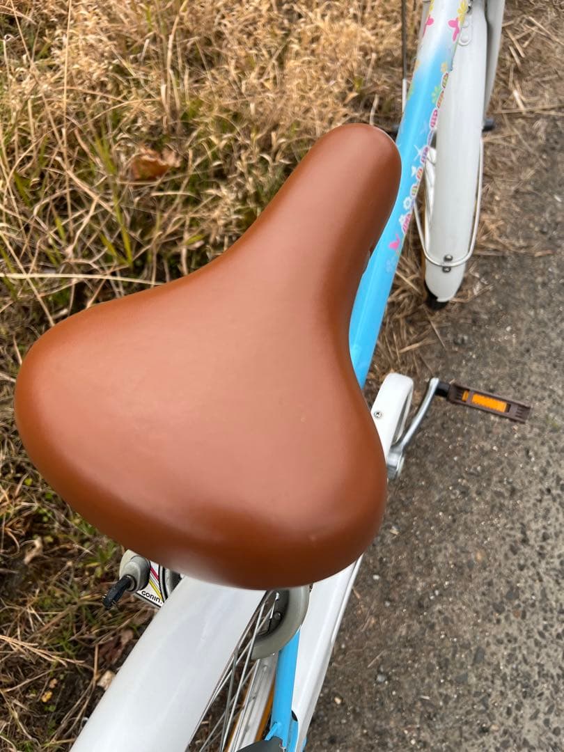 名古屋市内お届け無料手渡し希望2インチ子供用自転車 青と白 前カゴ付き