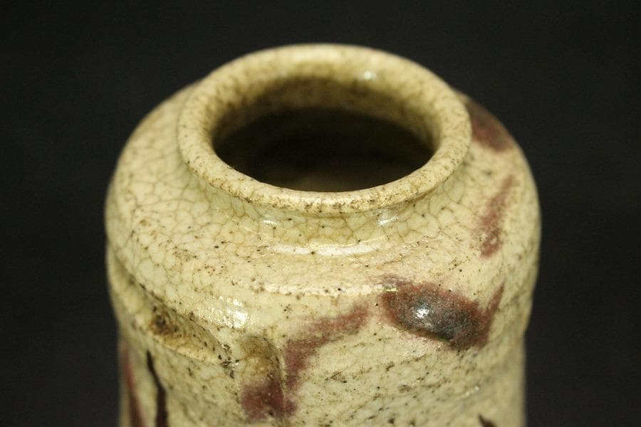 古美術 茶道具 織部 時代 茶入 良蓋(A773)