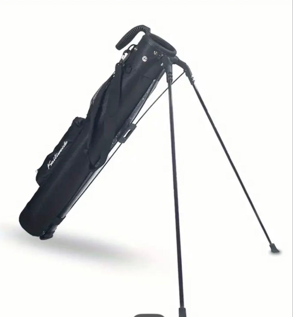 新品　軽量スタンド　ゴルフサブキャディバッグ　ブラック