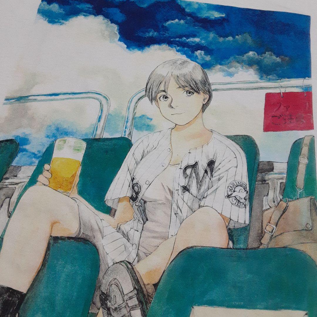 新品未使用　鶴田謙二　教養画集イラストTシャツ　日本製