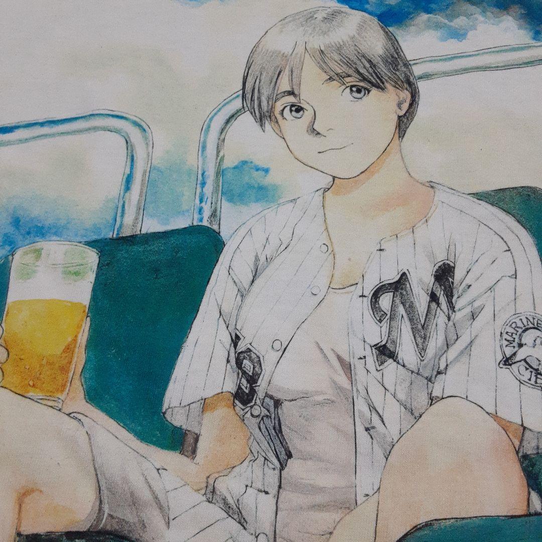 新品未使用　鶴田謙二　教養画集イラストTシャツ　日本製