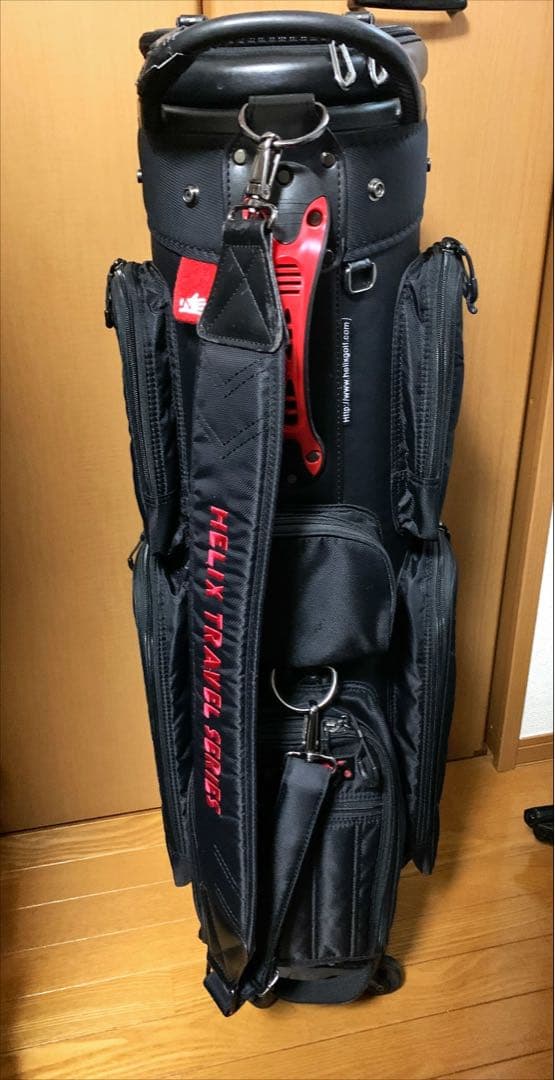 【HK様】HELIX キャディバッグ 4輪キャスター式 旅行用