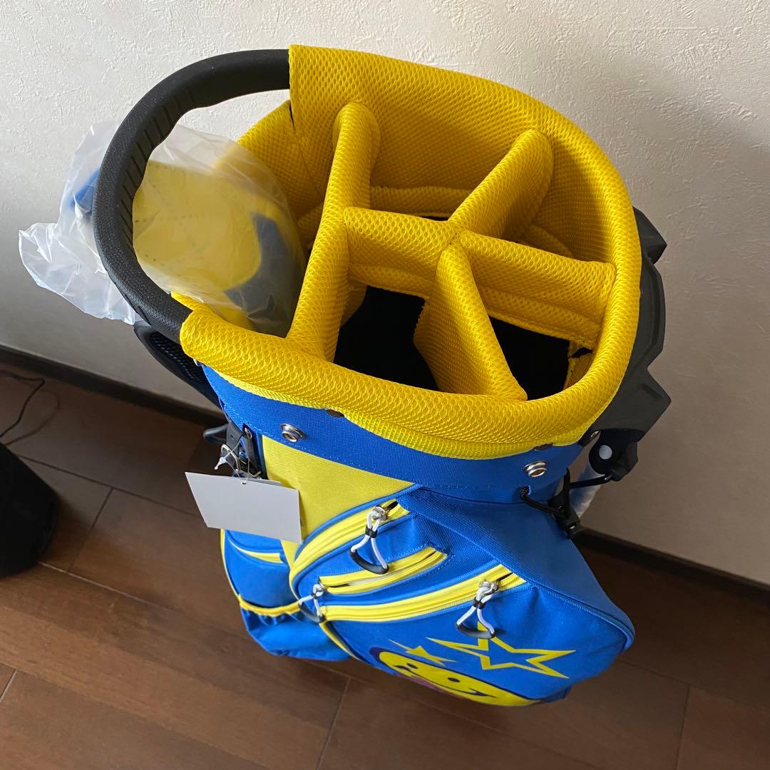 新品 未使用 スマイリーデザイン ゴルフバッグ