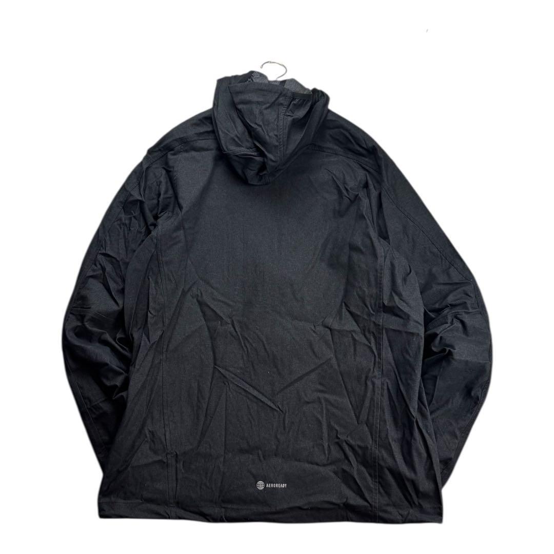 E新品 XLアディダス adidasデニム風 ウーブン セットアップ 上下 黒