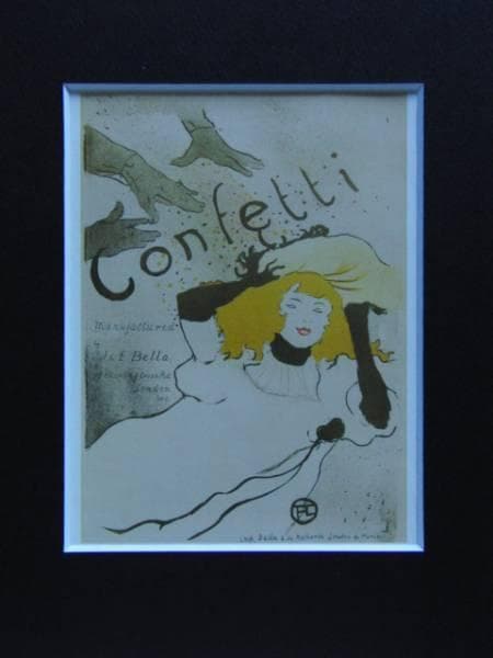 Henri de Toulouse-Lautre、Confetti、希少画集画