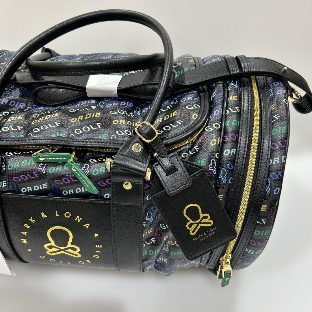 新品❤️マーク&ロナ ゴルフバッグ ブラック・マルチカラー