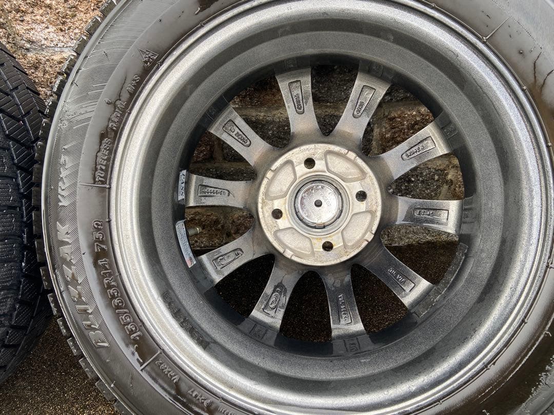【送料込】ホイール付ブリザックVRX3♪155/65R14♪23年製♪２本その②