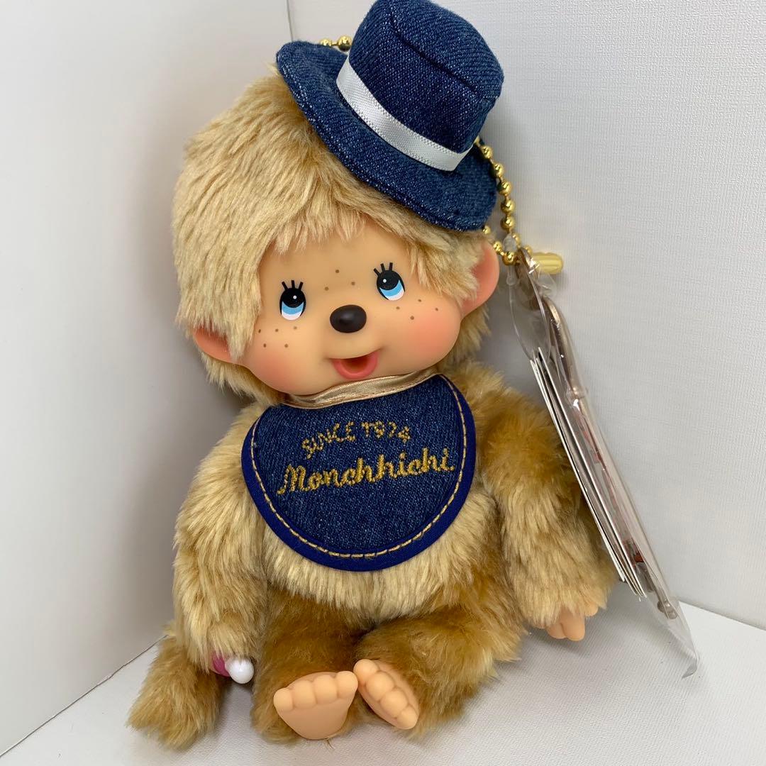 新品 40周年 デニム 男の子 モンチッチ monchhichi 499
