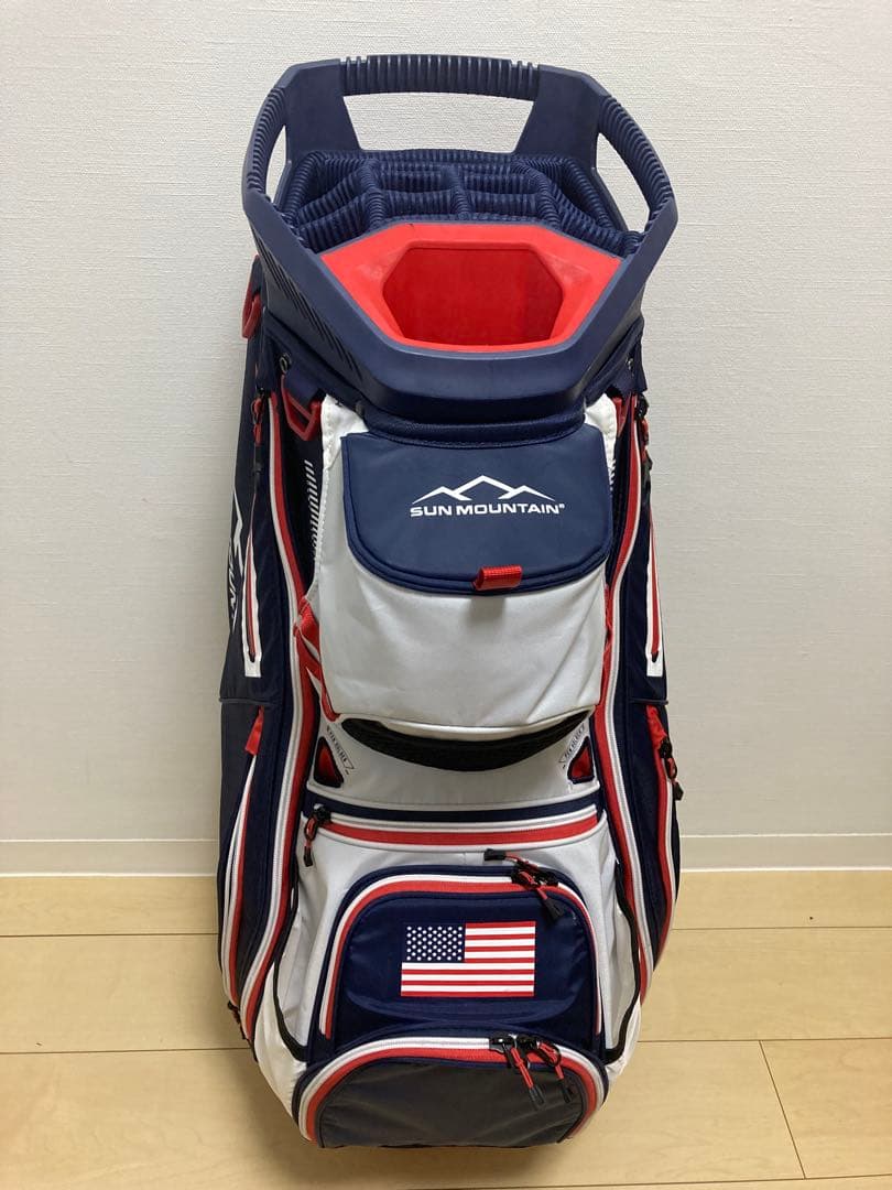 SUN MOUNTAIN C 130 ネイビー/ホワイト/レッド