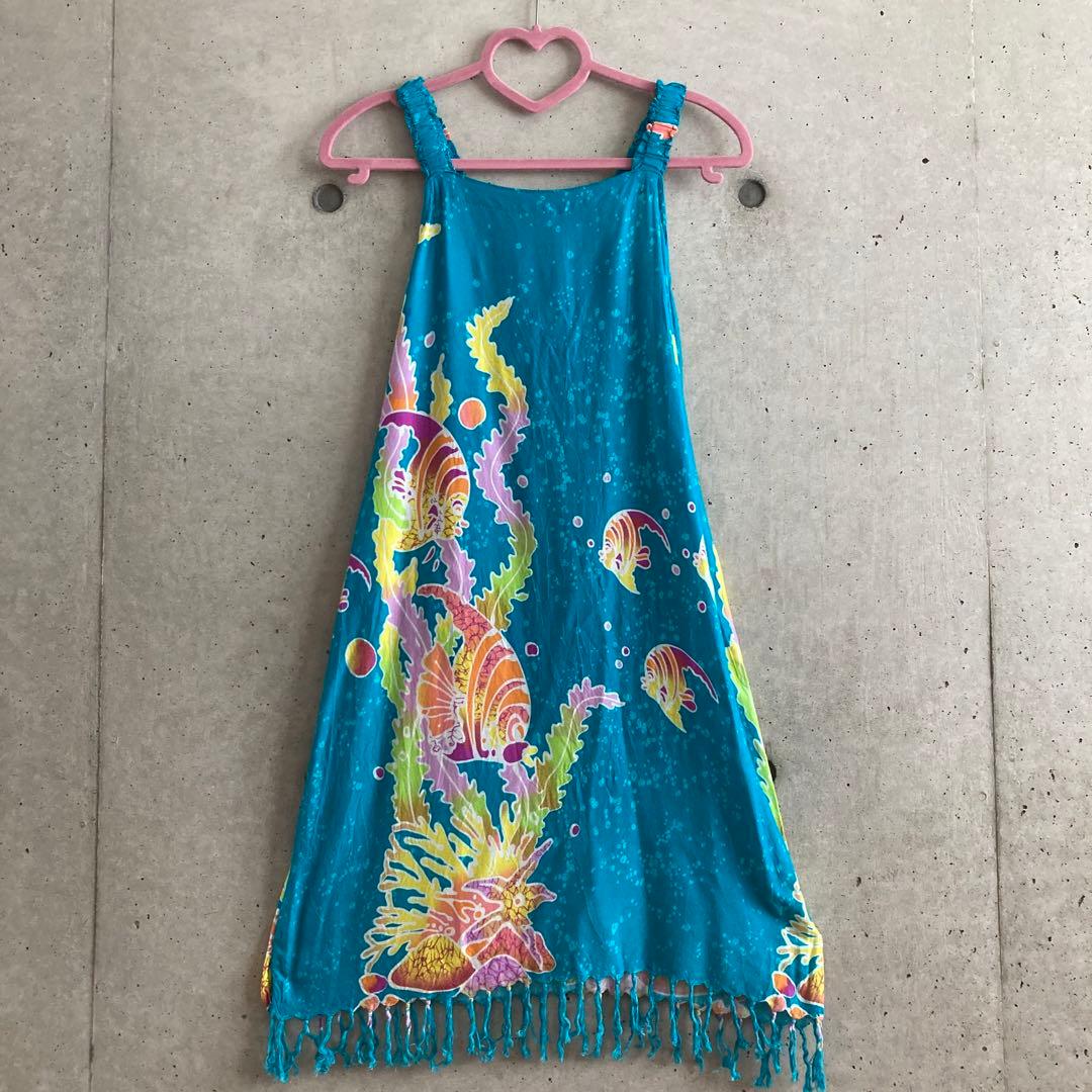 ★Hawaii★海外ハワイ購入 ハワイ ムームー ハワイアン ドレス ワンピース