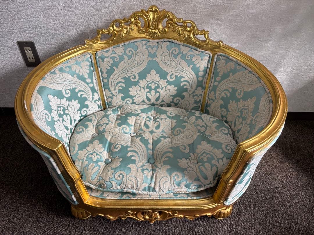 ロココ調　クラシック家具　ペット用ソファ　ベッド　アンティーク