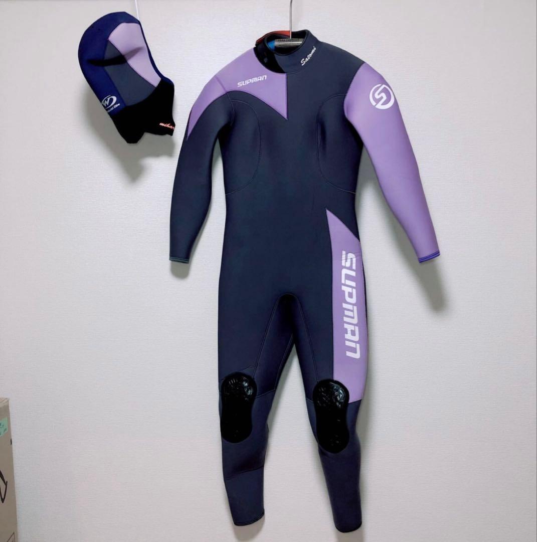 SUPMAN world dive ウェットスーツ フード付き レディース