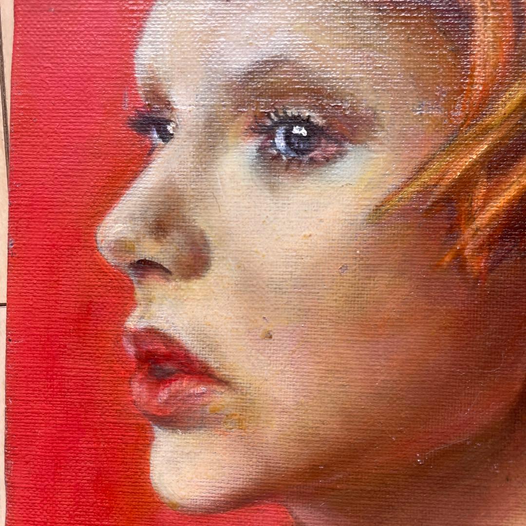 油彩画 肖像画 F3 赤系