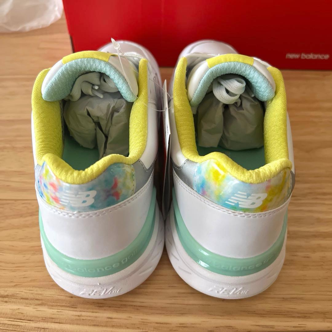 New Balance 996 ゴルフシューズ ホワイト/イエロー