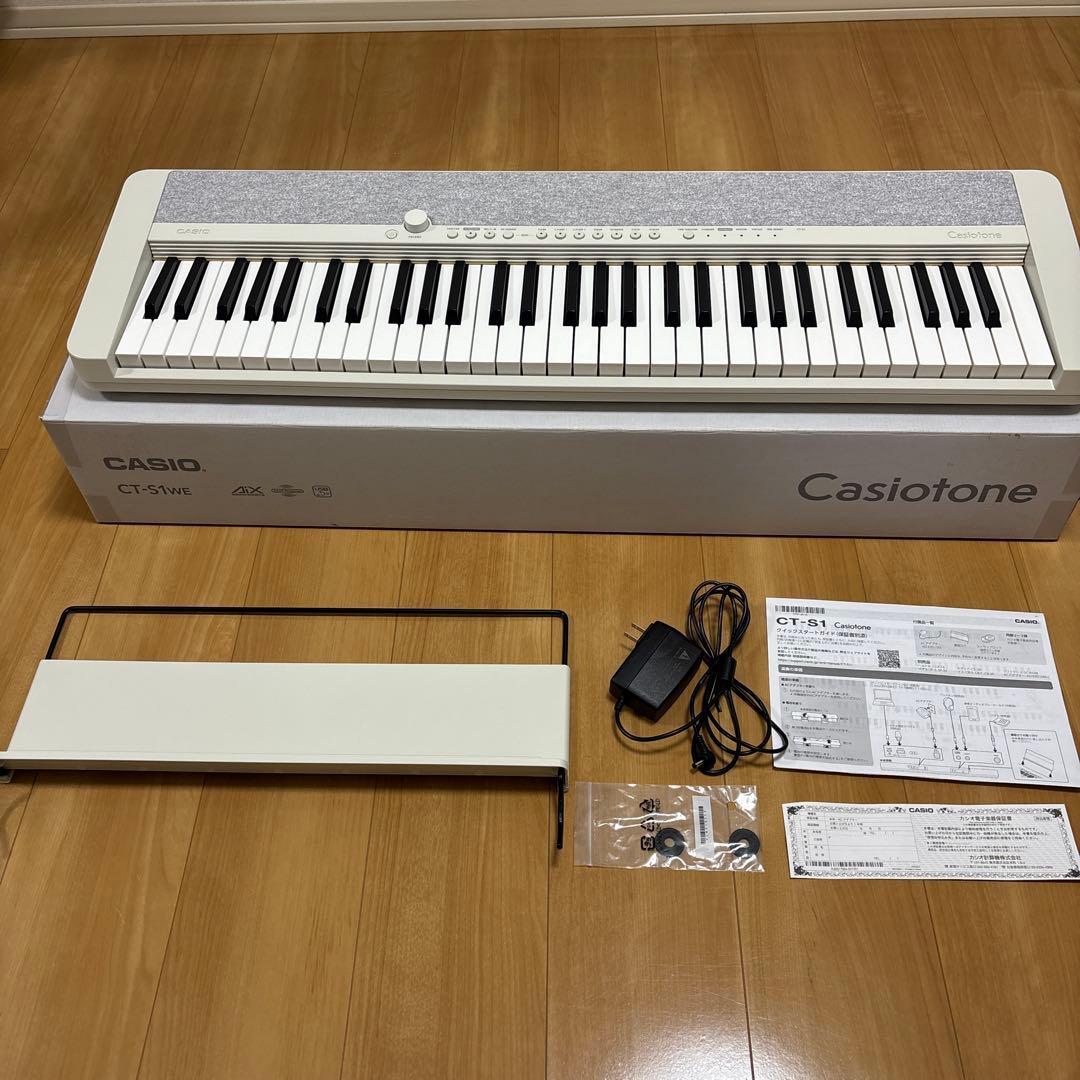 CASIO CT-S1 電子ピアノ 61鍵 ホワイト