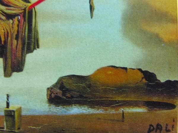 ダリ、浜辺の夢想、希少画集画、新品額付