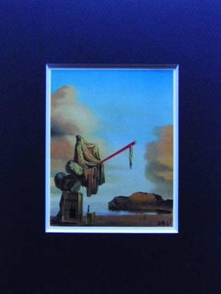 ダリ、浜辺の夢想、希少画集画、新品額付