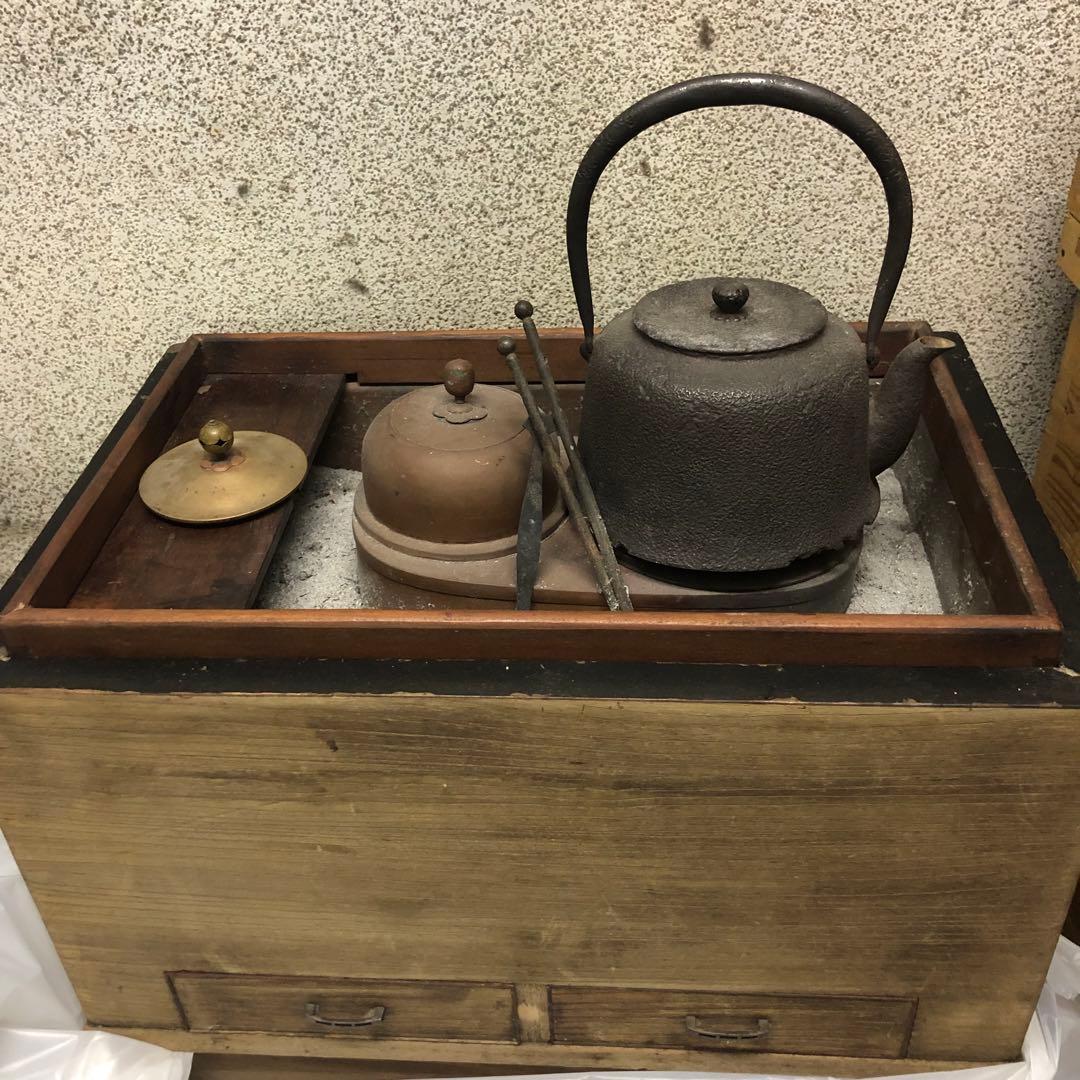 【最高級】江戸火鉢　江戸時代　南部鉄器　鉄製茶道具セット