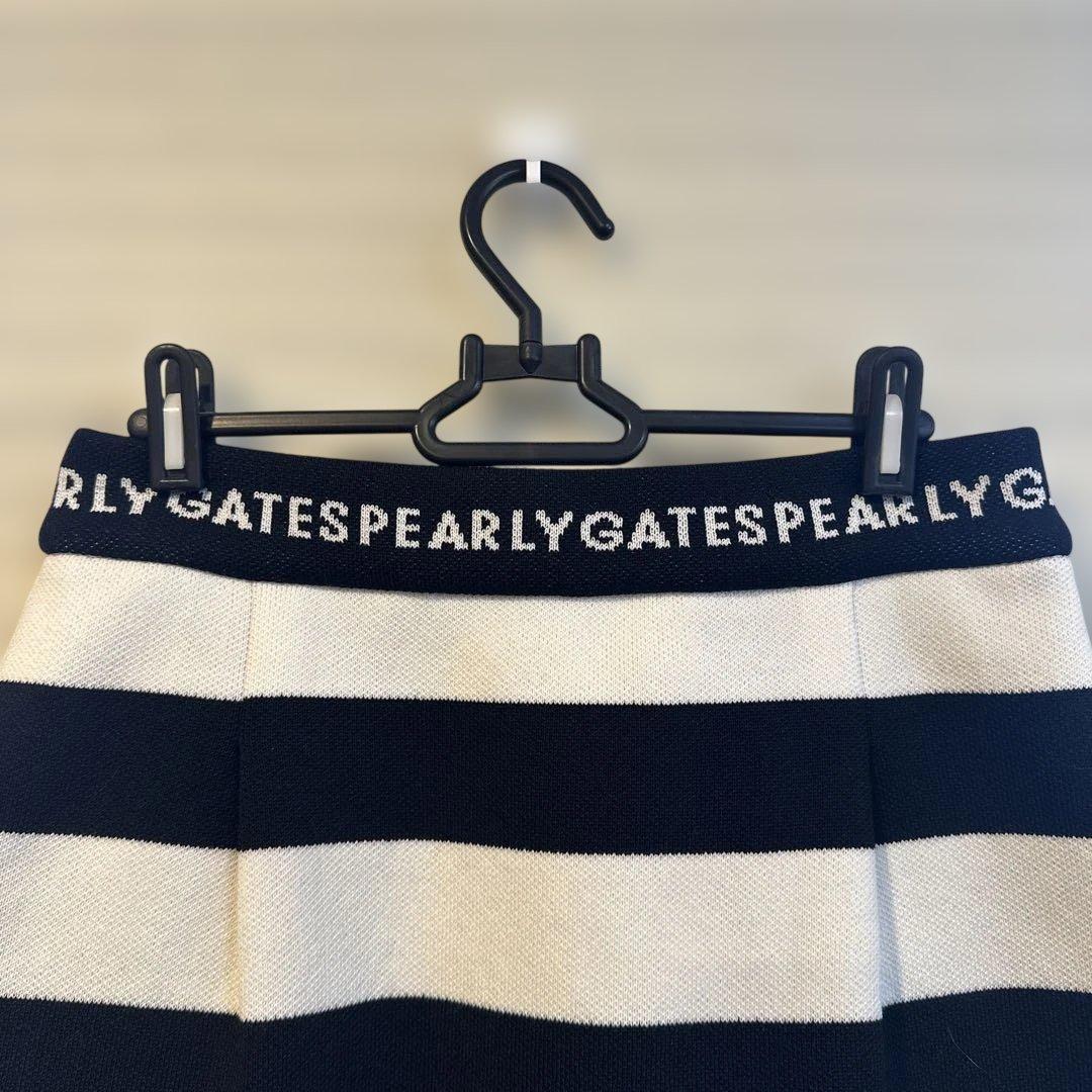 PEARLY GATES 新品ニットスカート ボーダー