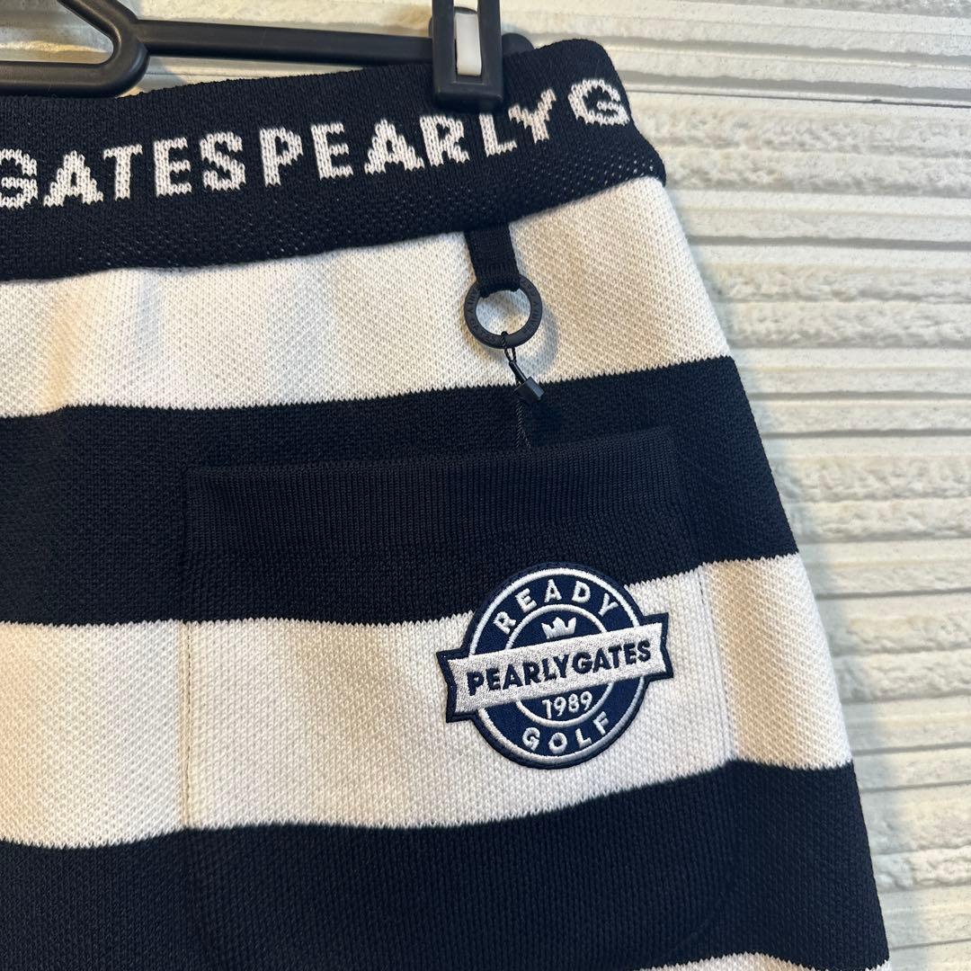 PEARLY GATES 新品ニットスカート ボーダー
