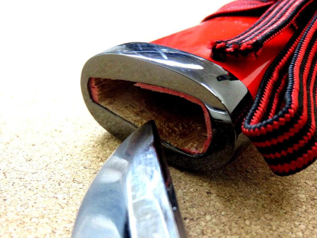 関の美術刀剣 真田幸村 真田家宝刀 六文銭散らし 朱呂鞘 大刀 模造刀 模擬刀