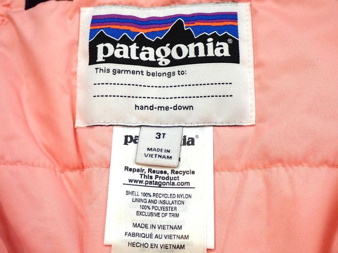Patagonia 子ども用 スノーボード/スキーウインターウェア 上下セット