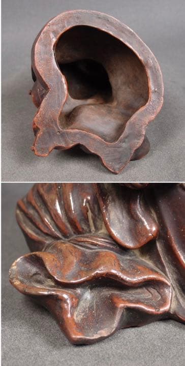 送料無料　江戸時代　備前焼　布袋伏香炉