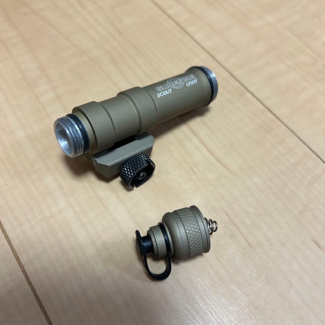実物 中古 SUREFIRE M600DF Tan FDE ボディ　リアキャップ