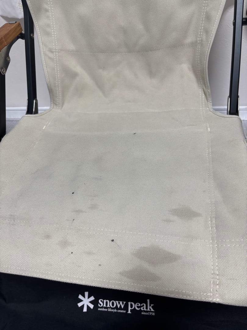 売り切り格安　スノーピーク　ローチェア ショート アイボリー