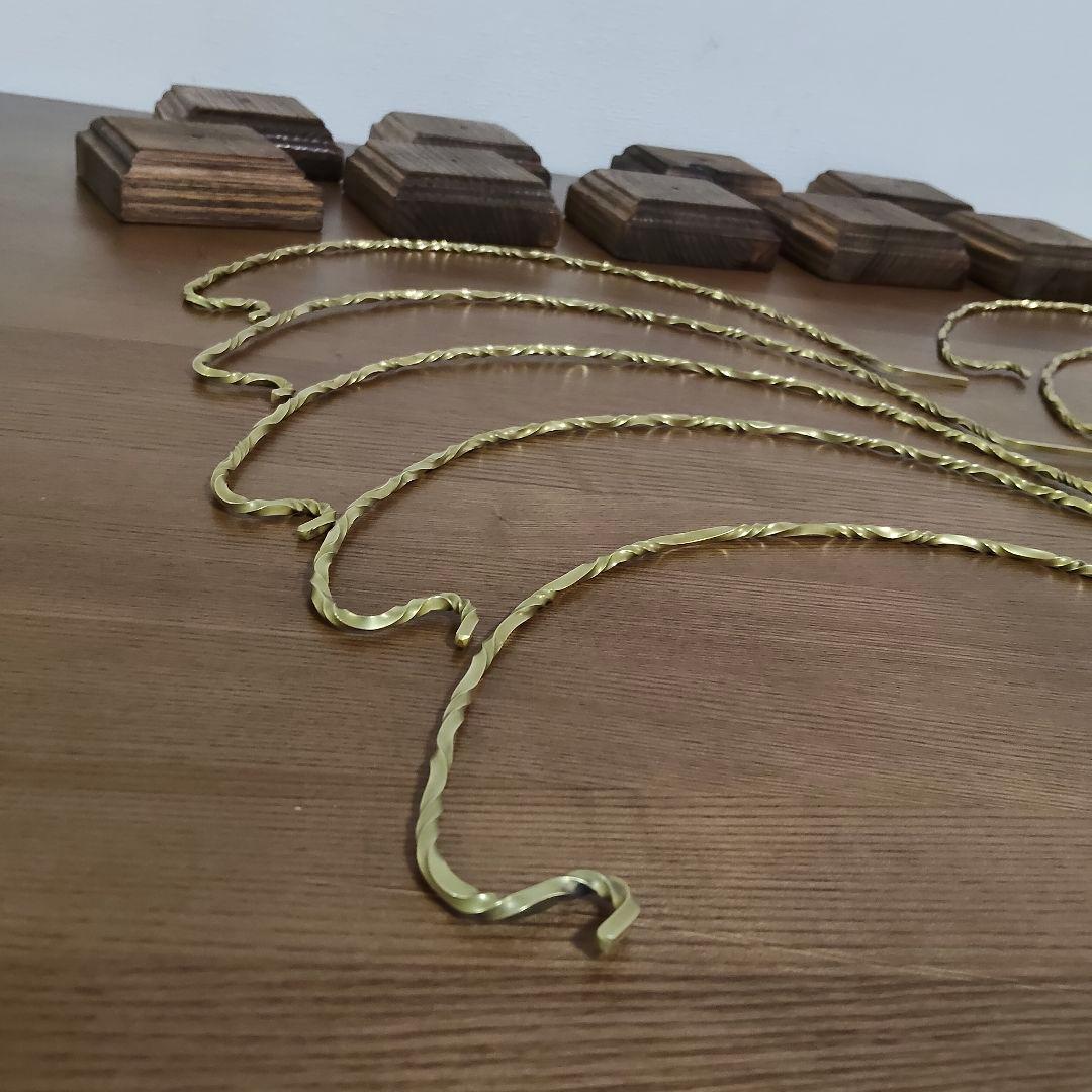 リスタ　真鍮　ツイスト　ランタンスタンド　10セット