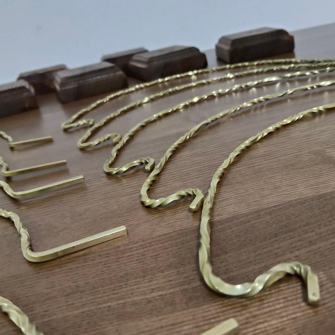 リスタ　真鍮　ツイスト　ランタンスタンド　10セット