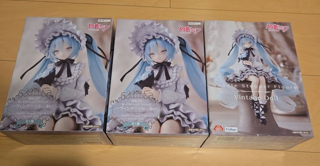 初音ミク ヴィンテージドール ぬーどるストッパー3個